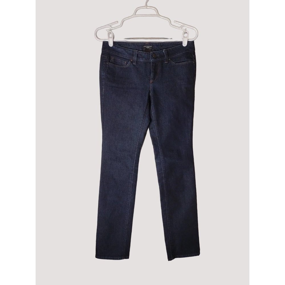 Ann Taylor Petite Jeans Womens 2P Modern Straight Low Rise